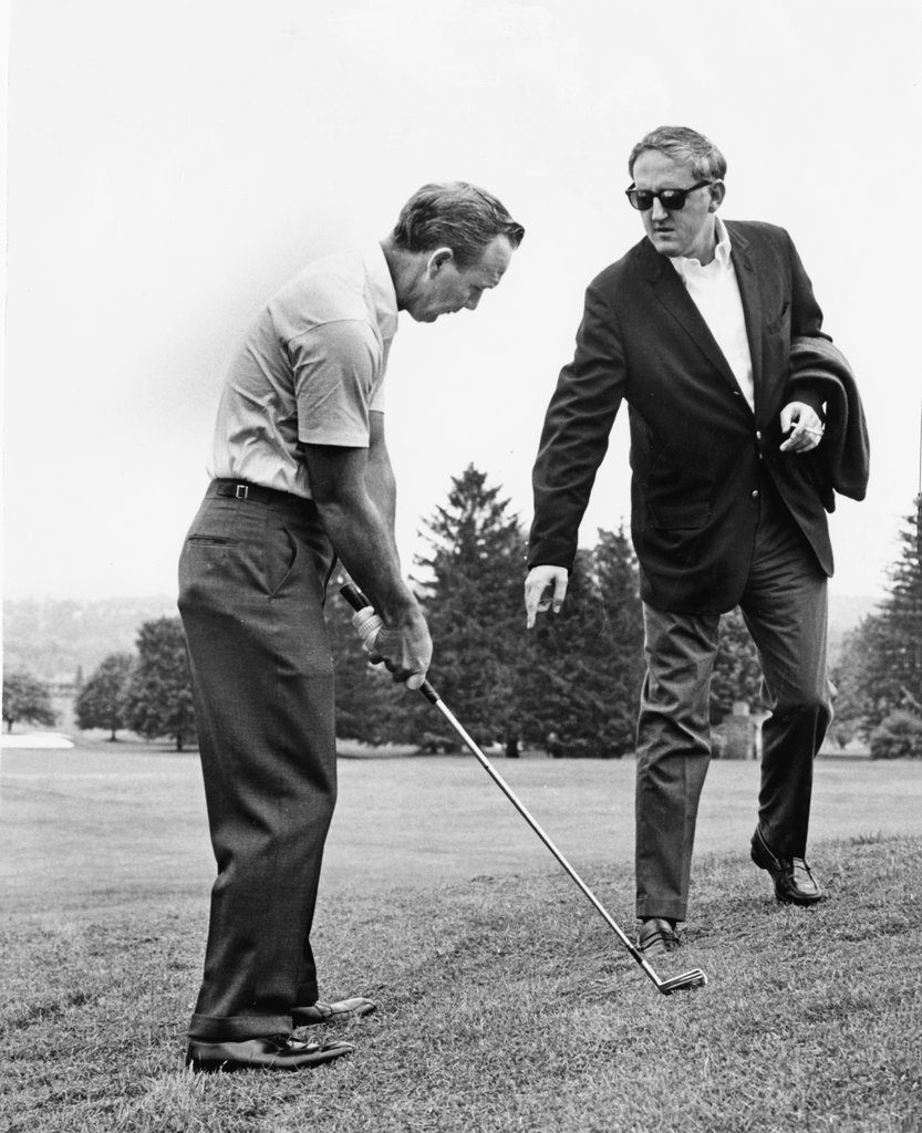 Dan Jenkins and Arnold Palmer