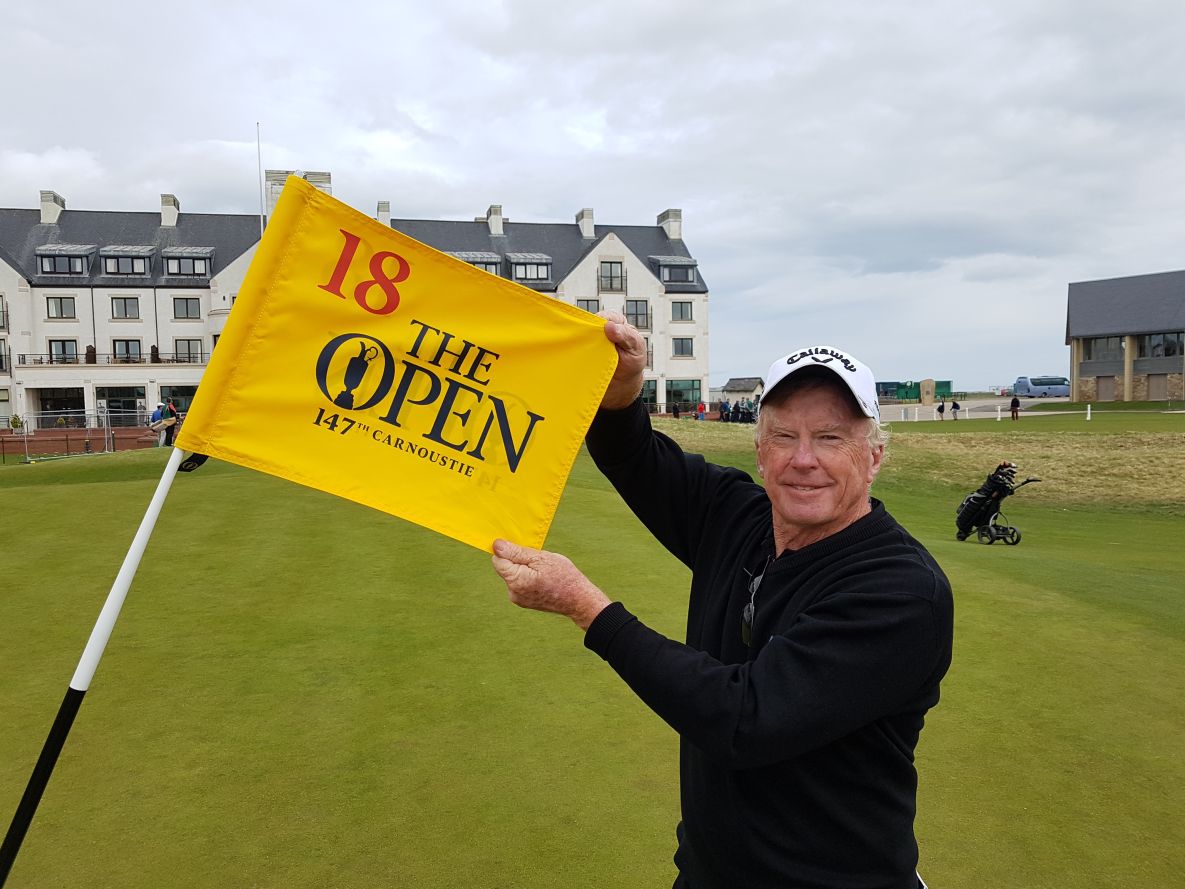 AGW Secretary getting into the spirit of the up-coming 147th Open