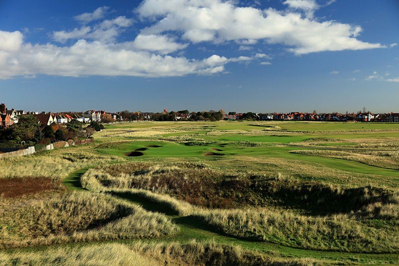 Dave Cannon's impressive shot of the 13th hole at Royal Liverpool
