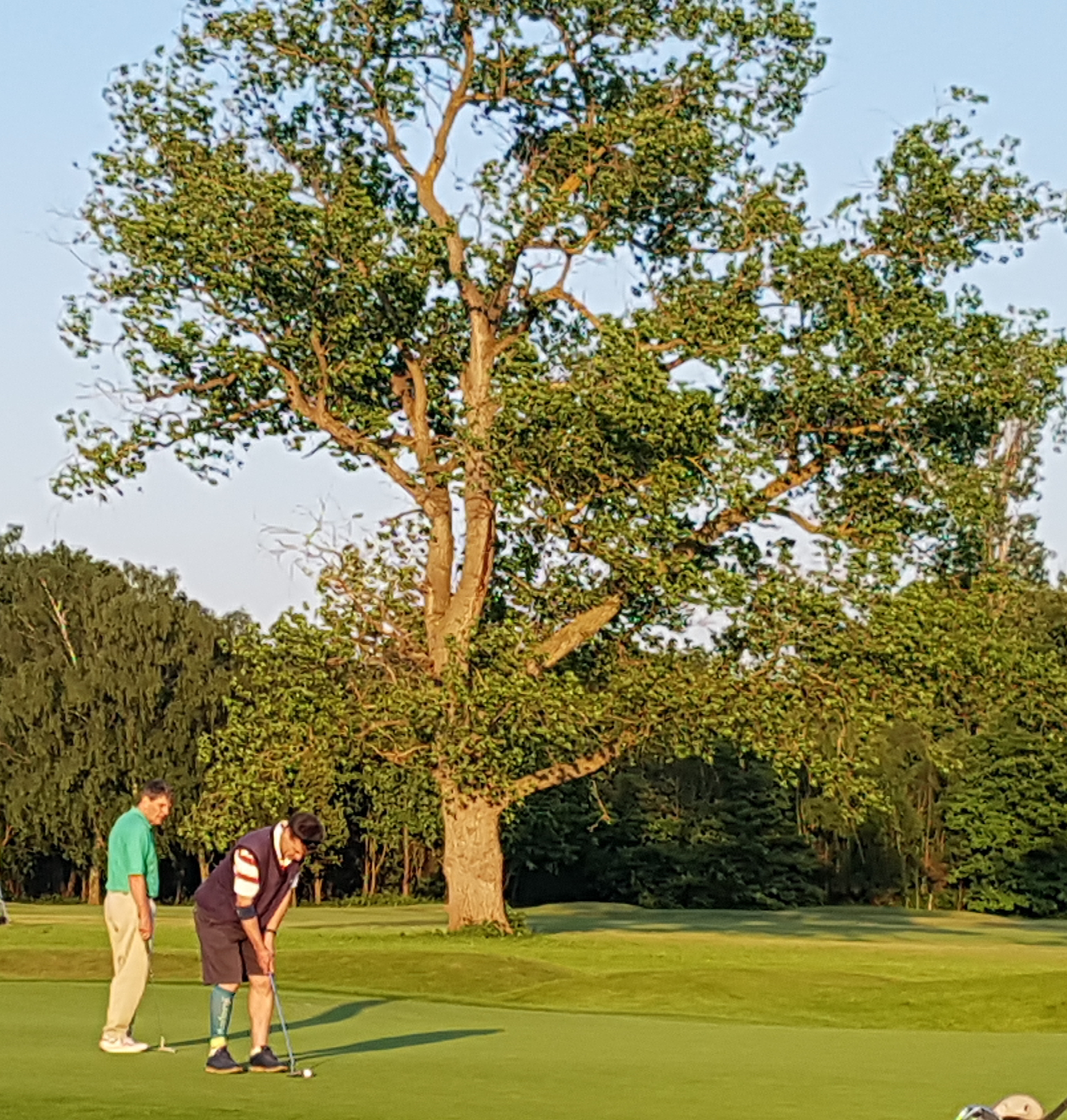 Dave Facey and Neil McLeman on the 13th green