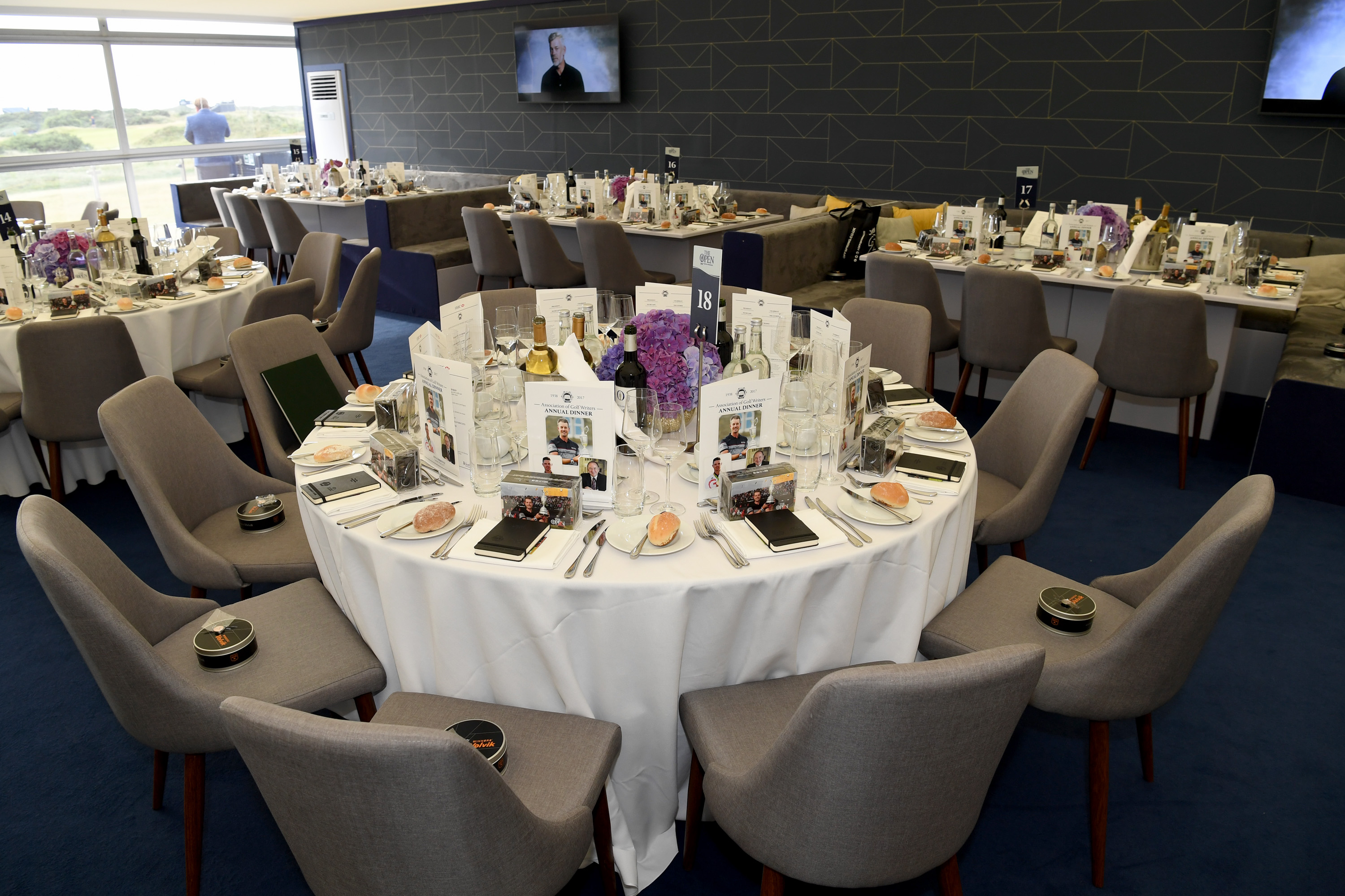 during a practice round prior to the 146th Open Championship at Royal Birkdale on July 18, 2017 in Southport, England.