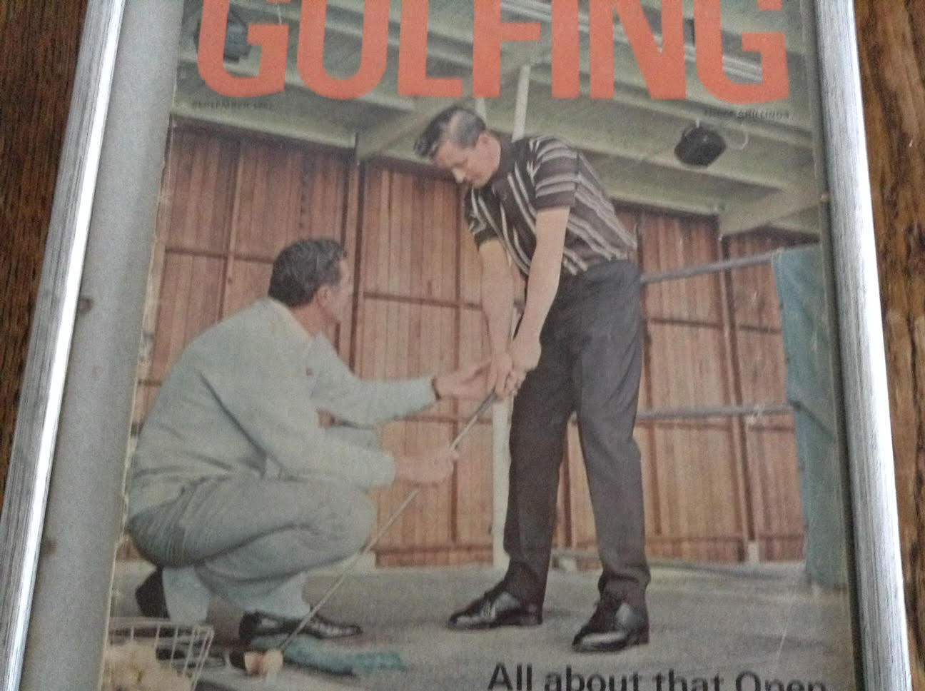 John Ingram appearing on the front cover of Golf Illustrated receiving a lesson from John Jacobs.