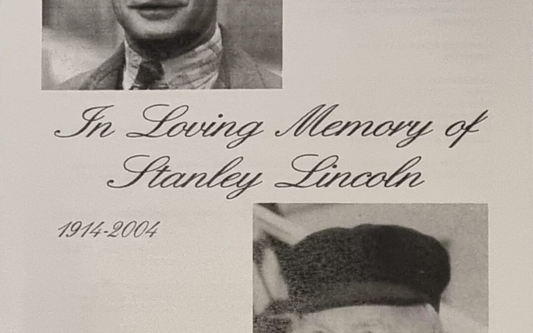 Stan Lincoln  25th April,1914 – 6th January, 2004, AGW Member 1953 – 2004